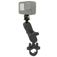RAM-B-149Z-GOP1U:RAM-B-149Z-GOP1U_1:RAM® U-Bolt Double Ball Mount with Action Camera Adapter - Medium