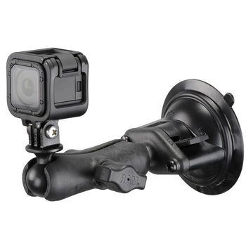 RAM® Twist-Lock™ Composite Suction Mount with Action Camera Adapter