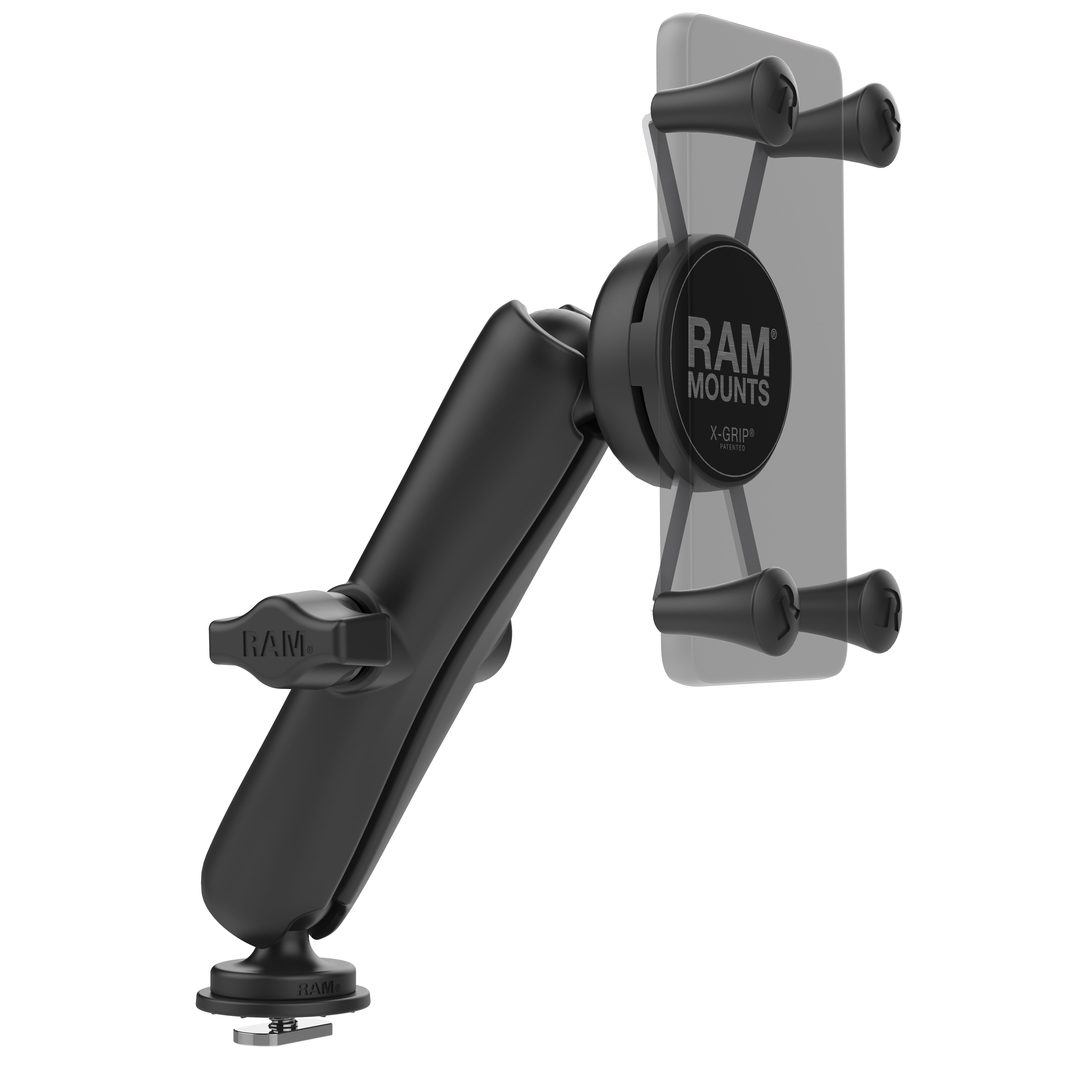  RAM Mounts RAP-HOL-UN7B-201U X-Grip Phone Holder with Composite  Double Socket Arm(Medium) Compatible with RAM B Size 1 Ball Components :  Cell Phones & Accessories