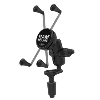 RAM® X-Grip® Large Phone Mount with Motorcycle Fork Stem Base