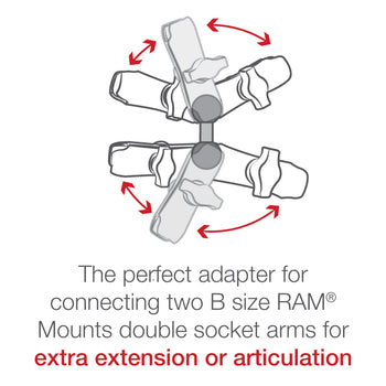 RAM® Double Ball Adapter - B Size