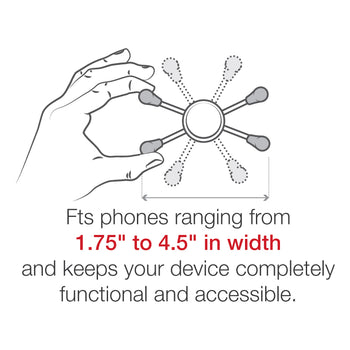 RAM® X-Grip® Large Phone Mount with Handlebar U-Bolt Base - Short