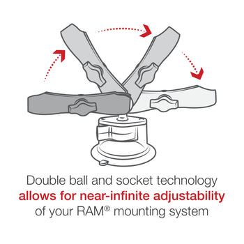 RAM® X-Grip® Large Phone Mount with Twist-Lock™ Suction Cup - Long