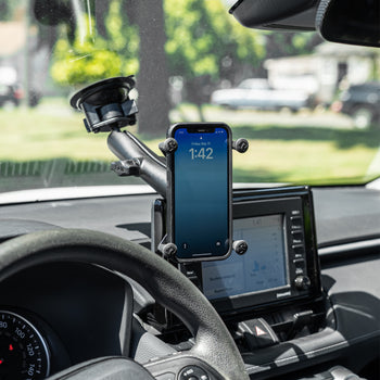 RAM® X-Grip® Large Phone Mount with Twist-Lock™ Suction Cup - Long