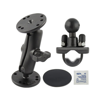 RAM® Double Ball Mount with Drill-Down, U-Bolt & Adhesive Bases