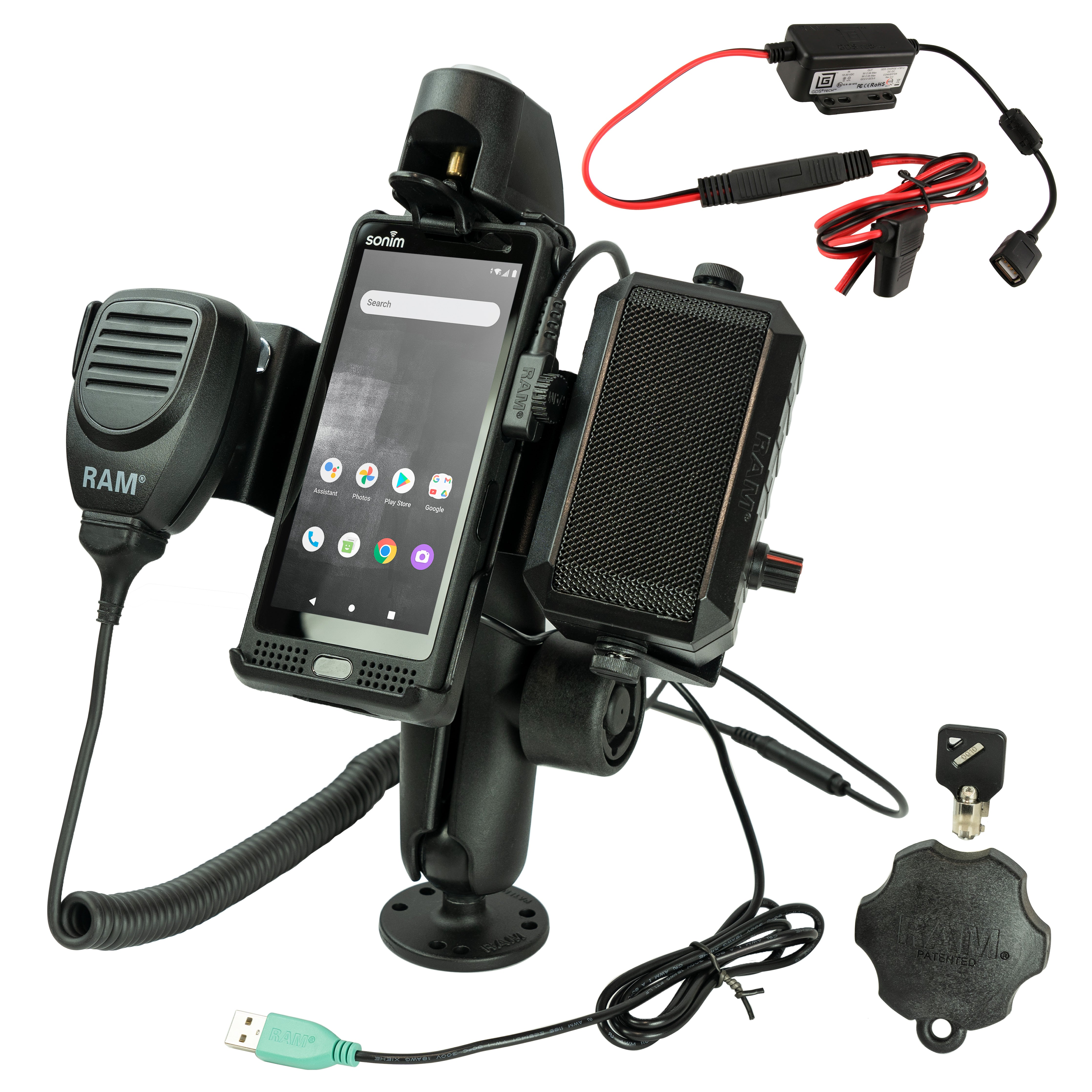 RAM® PTT Speaker & Hardwire Bundle for Sonim XP10 – RAM Mounts