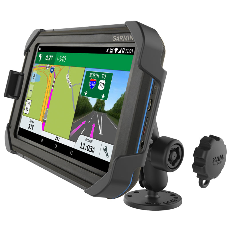 RAM® EZ-Roll'r™ Drill-Down Mount for Garmin Fleet 770, Overlander