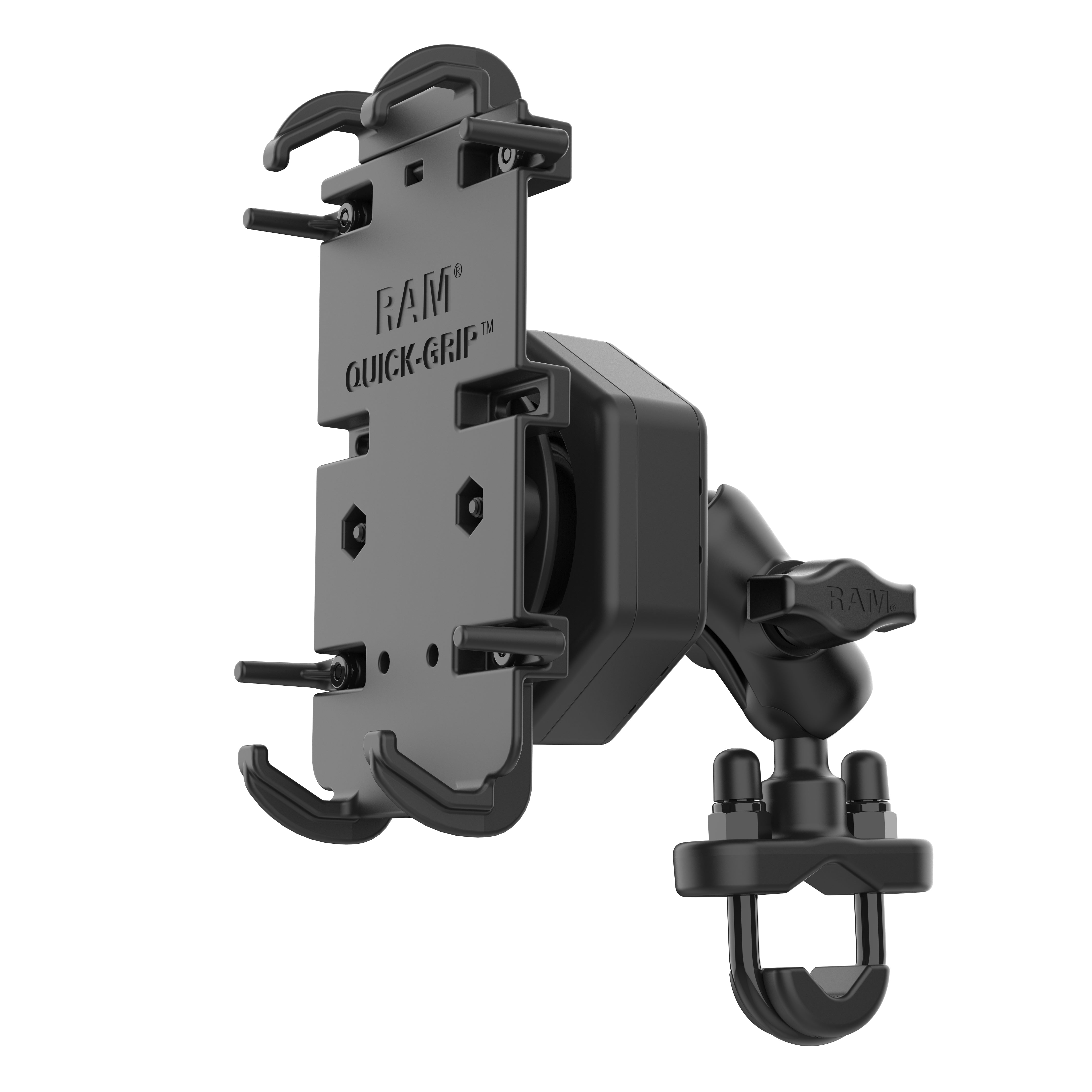 RAM® Quick-Grip™ XL Phone Mount with Vibe-Safe™ & U-Bolt Base