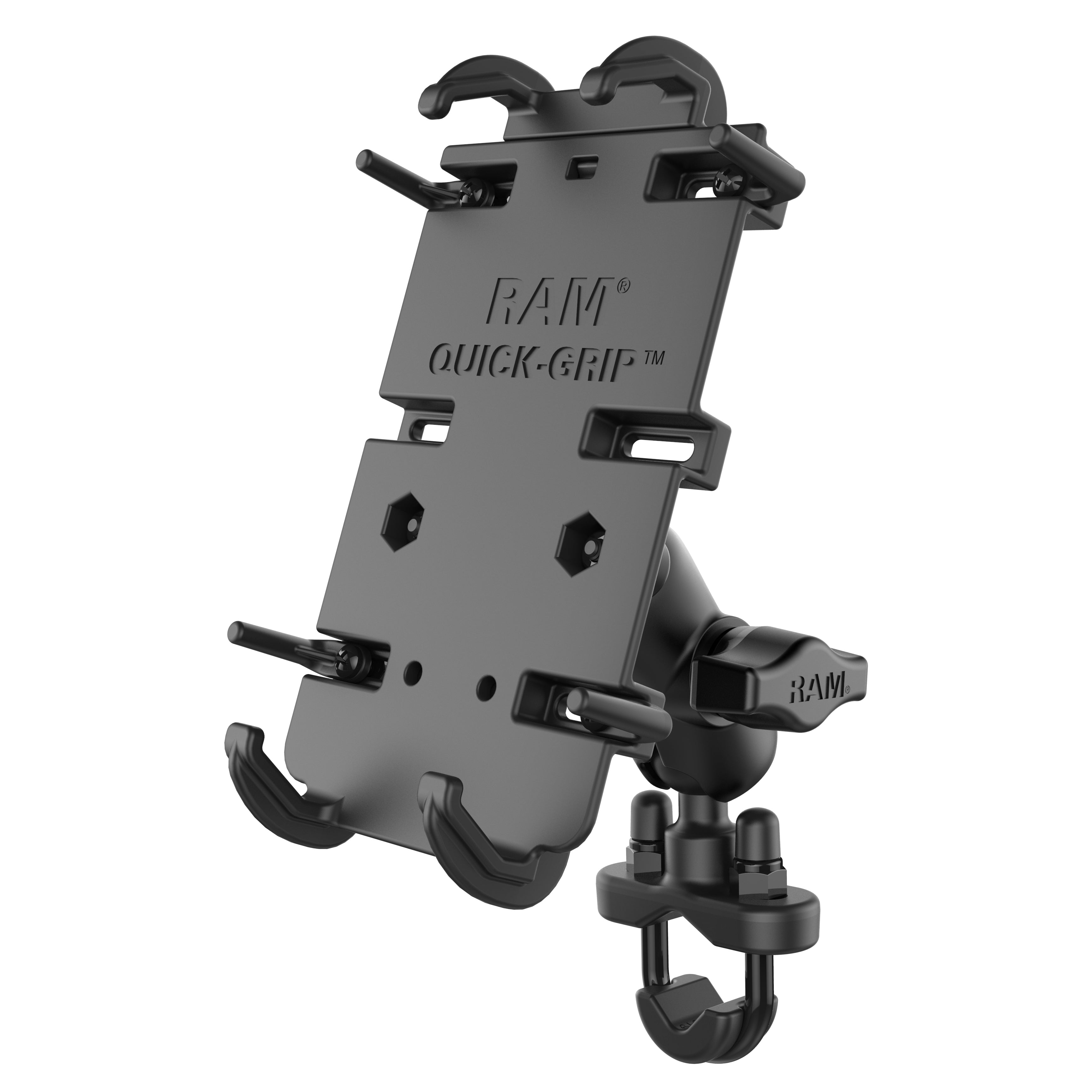 RAM® X-Grip® Phone Mount With Vibe-Safe™ & U-Bolt Base - Medium - RAM-B