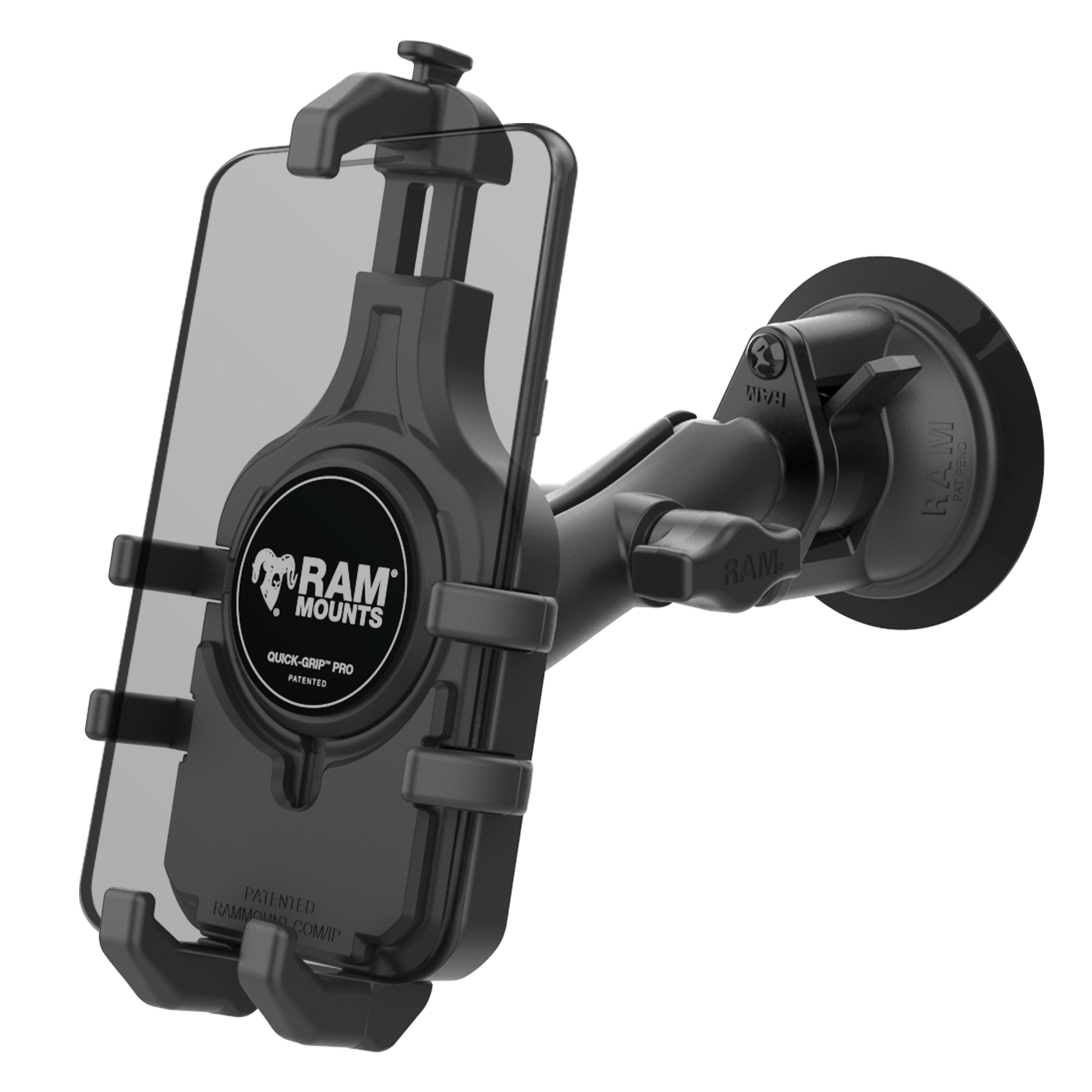 RAM® Quick-Grip™ Pro Phone Mount with Twist-Lock™ Suction Cup