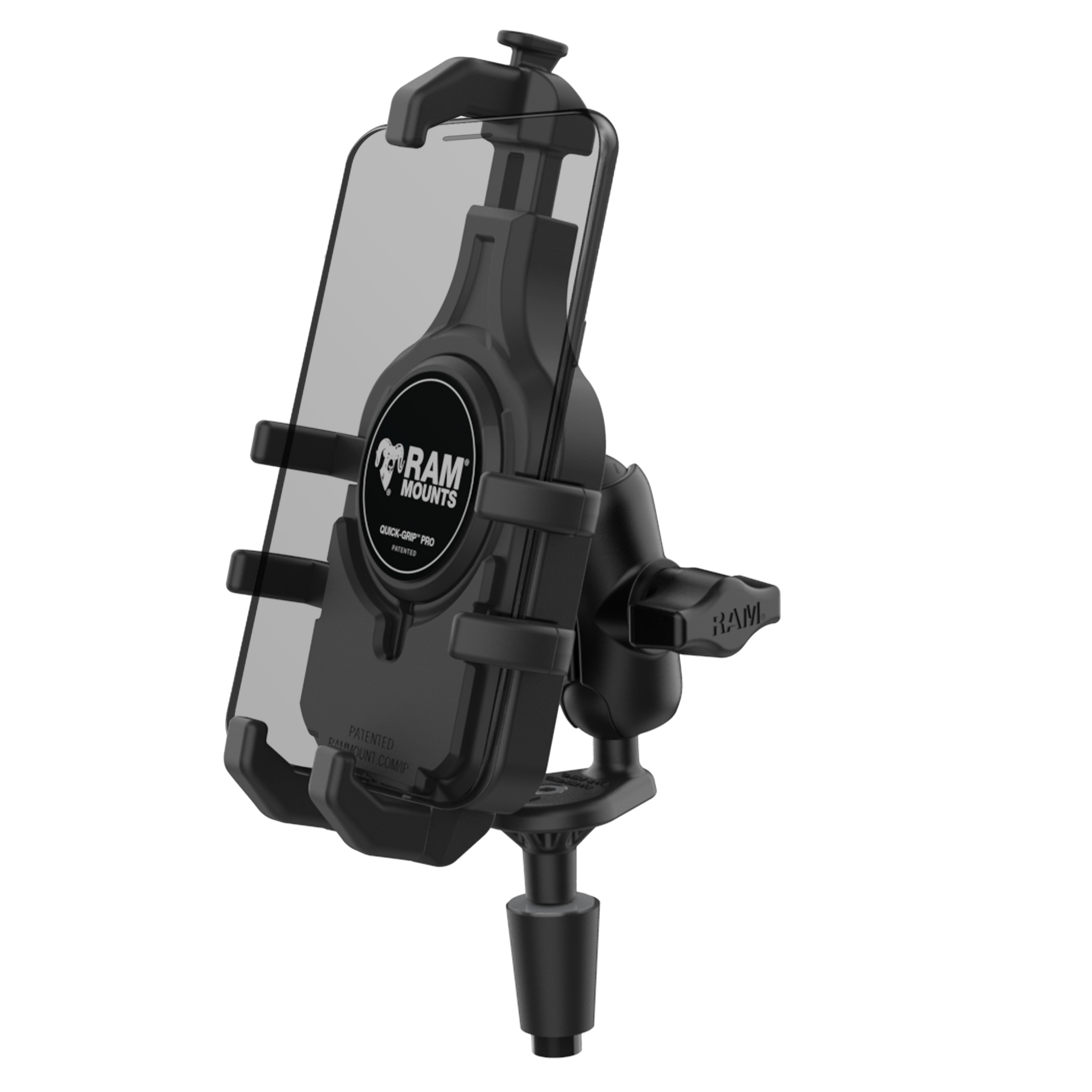 RAM® Quick-Grip™ Pro Phone Mount with Fork Stem Base - Short – RAM