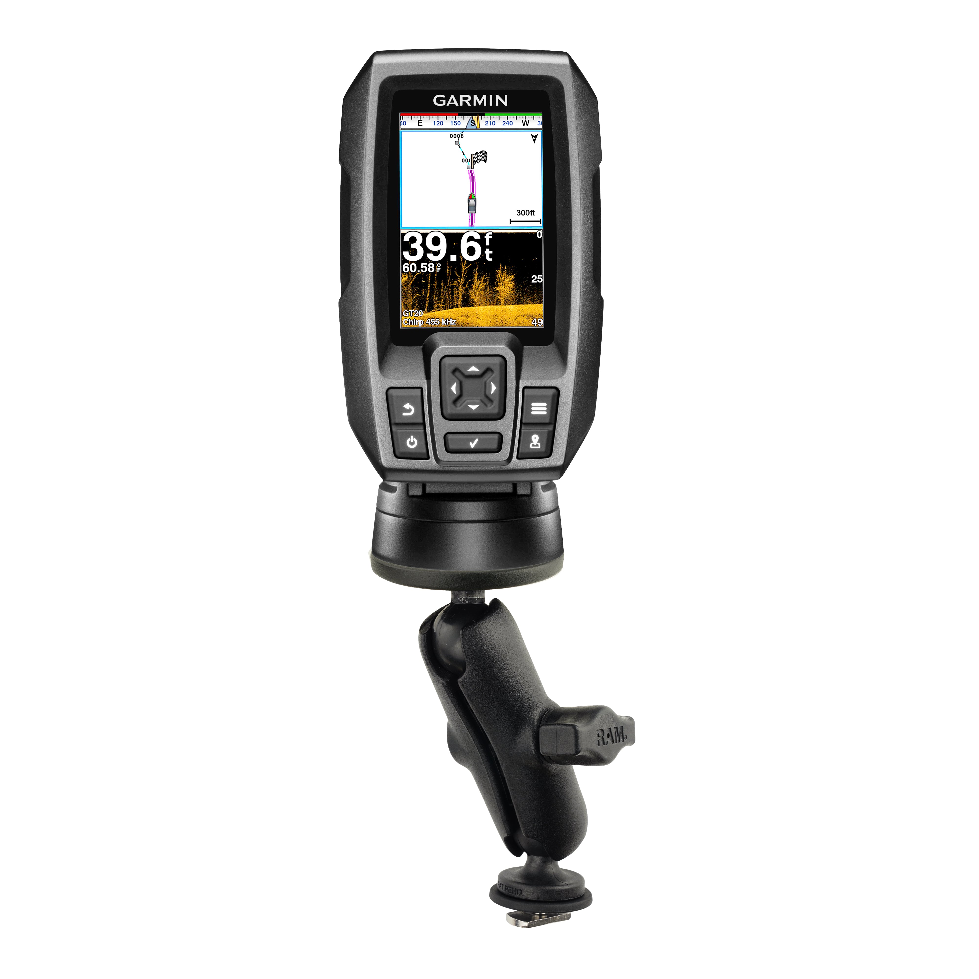 ATTACCO RAM MOUNT RAM B 202 G2U MOUNTING HARDWARE compatibile con Garmin NAUTICI