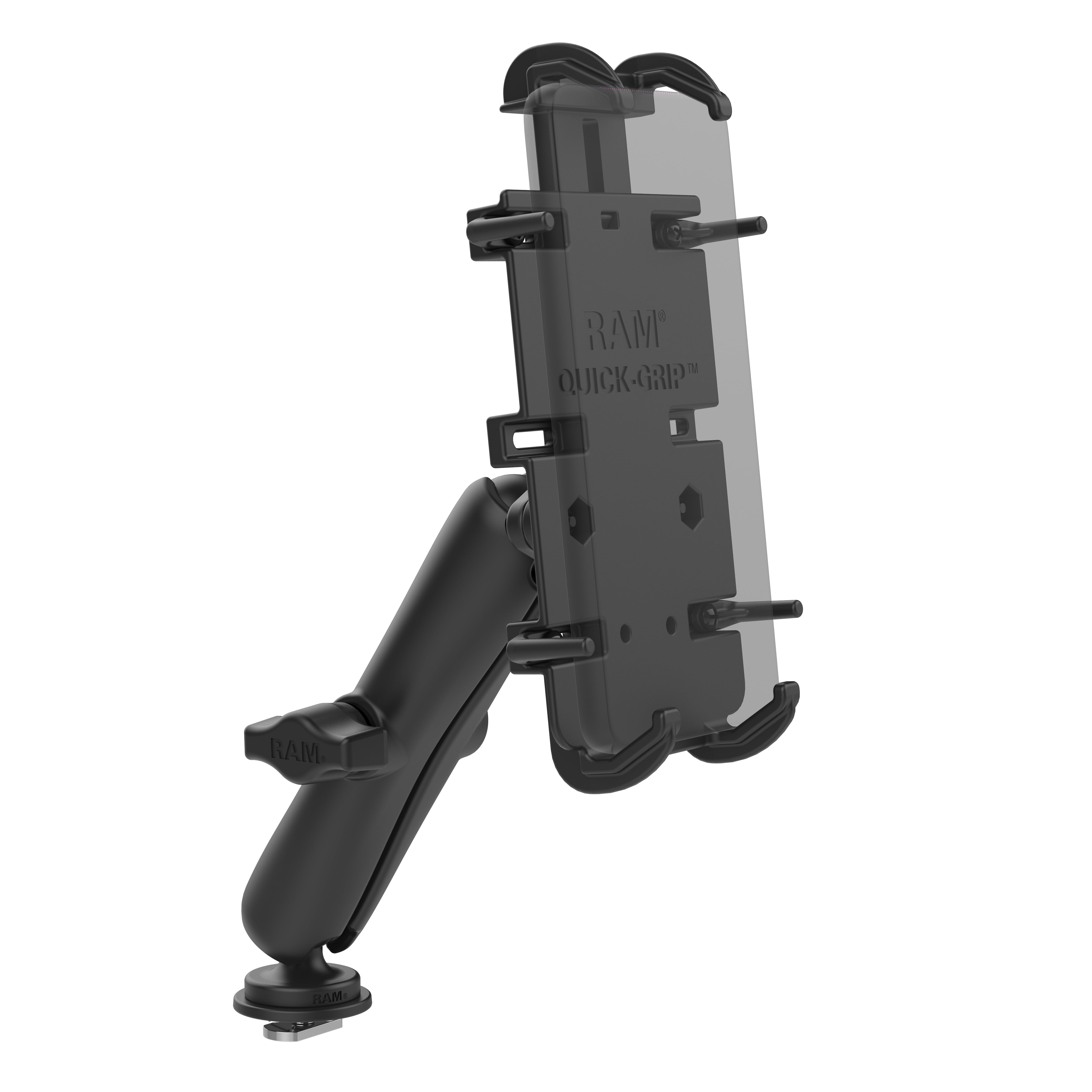 RAM® Quick-Grip™ XL Phone Mount with Track Ball™ Base - Long – RAM
