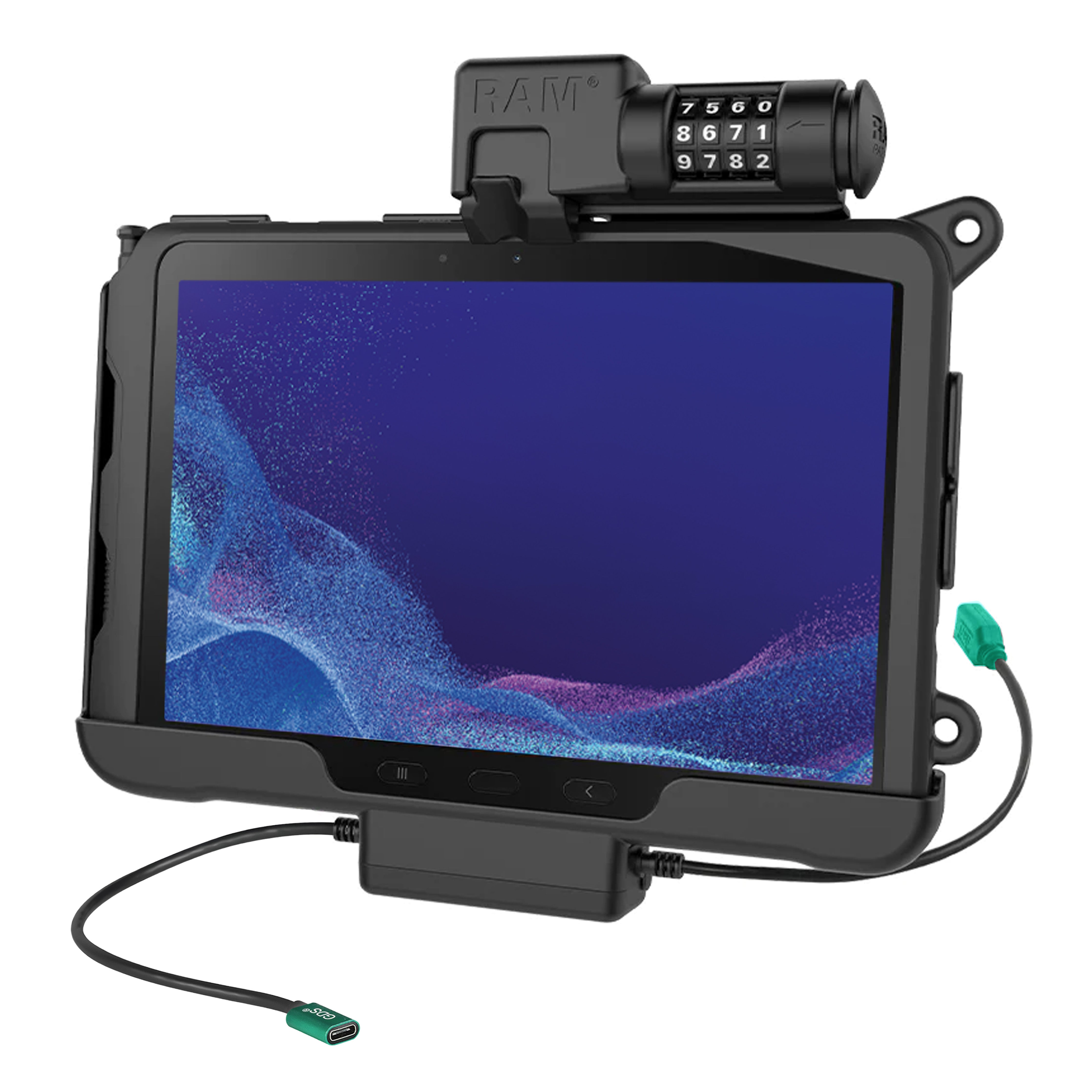 RAM® Combo-Locking Power + Data Dock for Tab Active5 Pro & 4 Pro