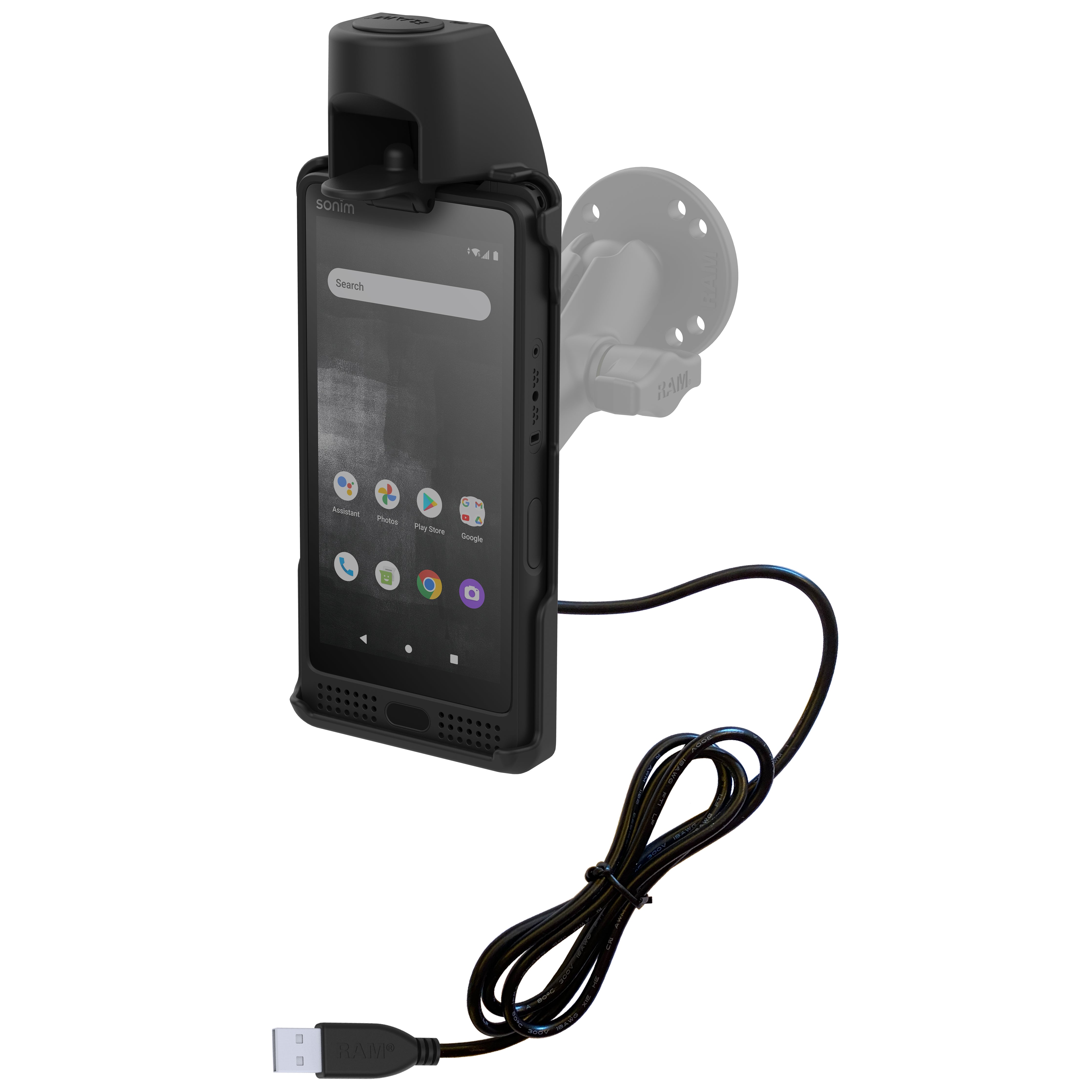 RAM® EZ-Roll'r™ Powered Dock for Sonim XP10 – RAM Mounts