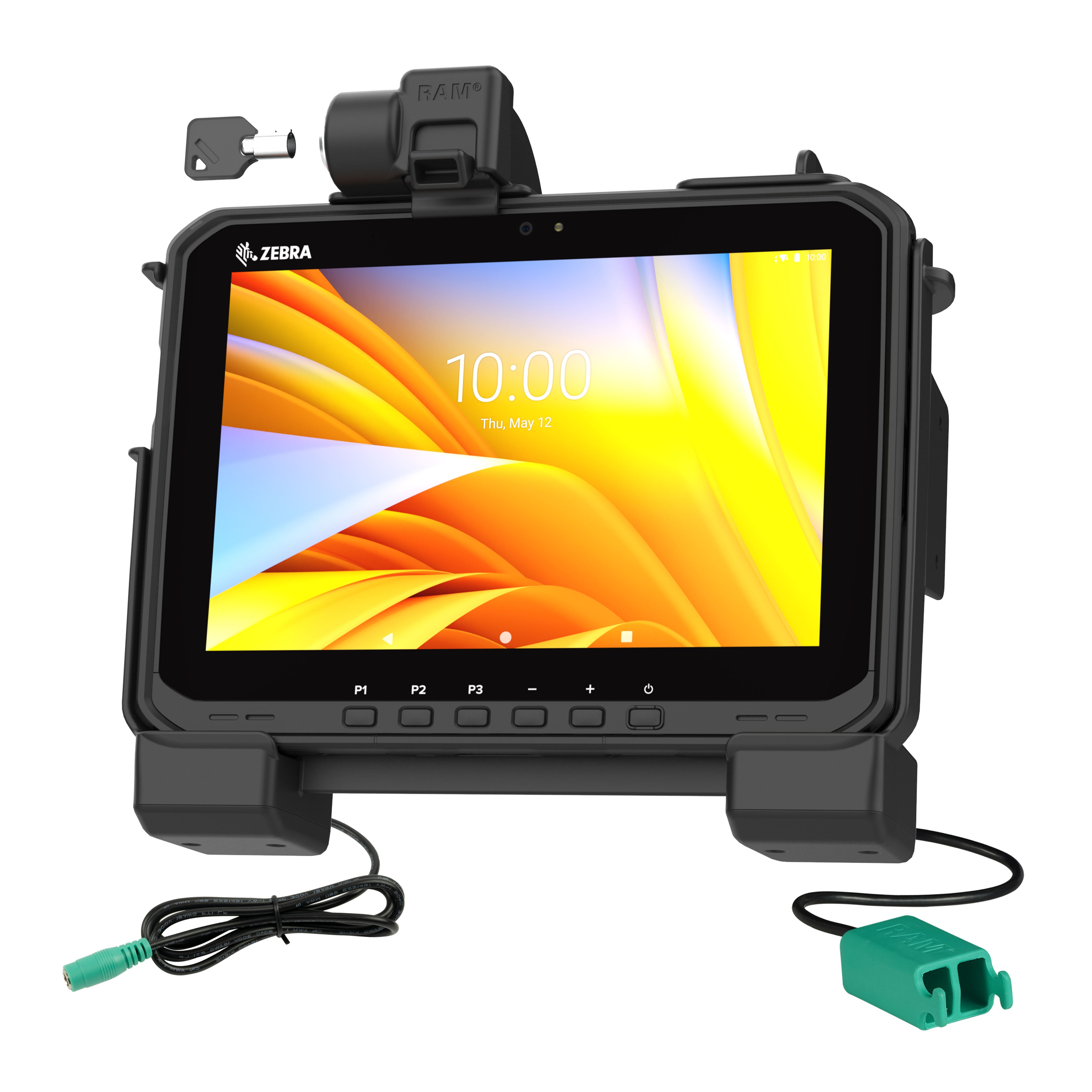 RAM® Power + Dual USB Locking Dock for Zebra ET6x – RAM Mounts