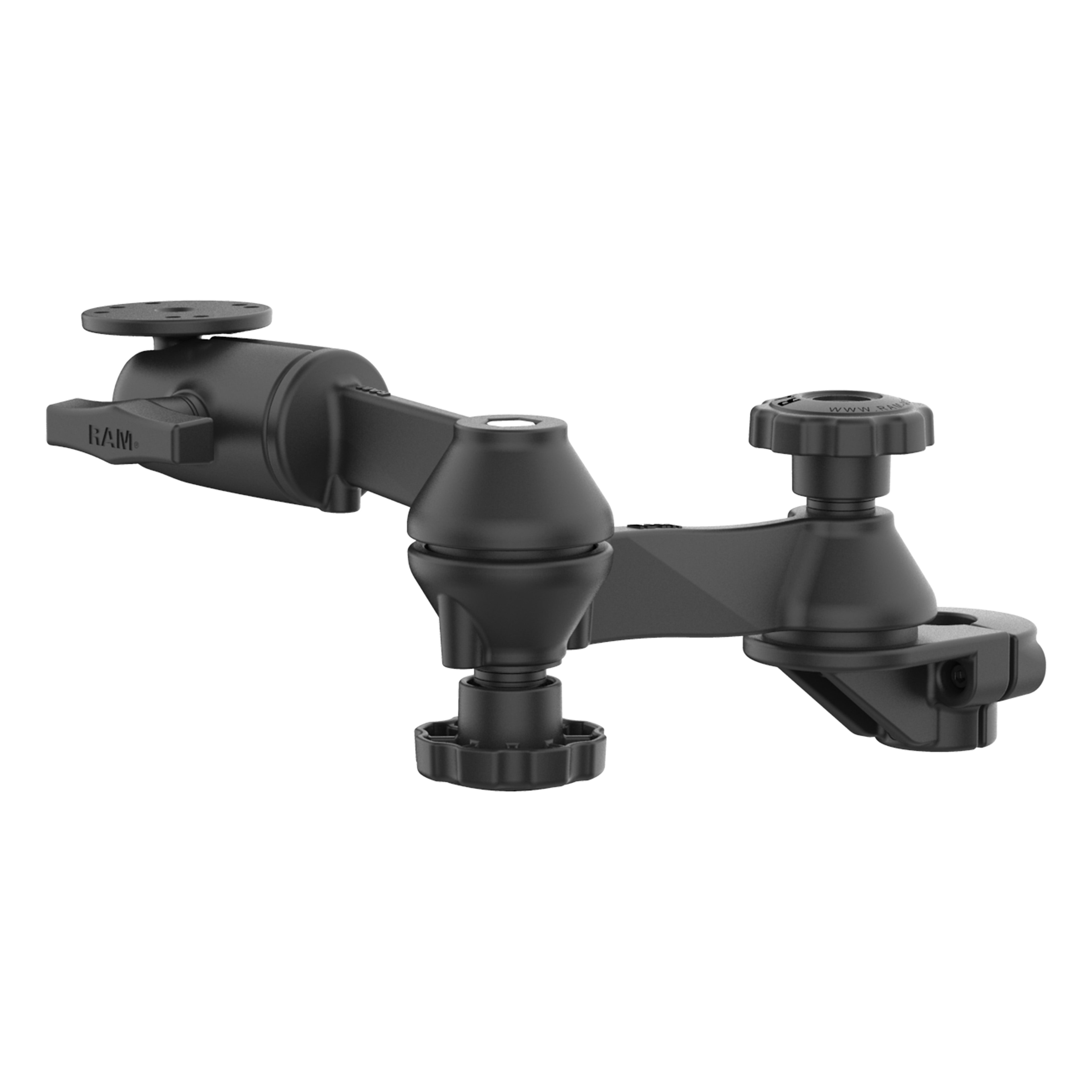 RAM® 90-Degree Dual Swing Arm Mount with Ball for Tough-Bar™ – RAM