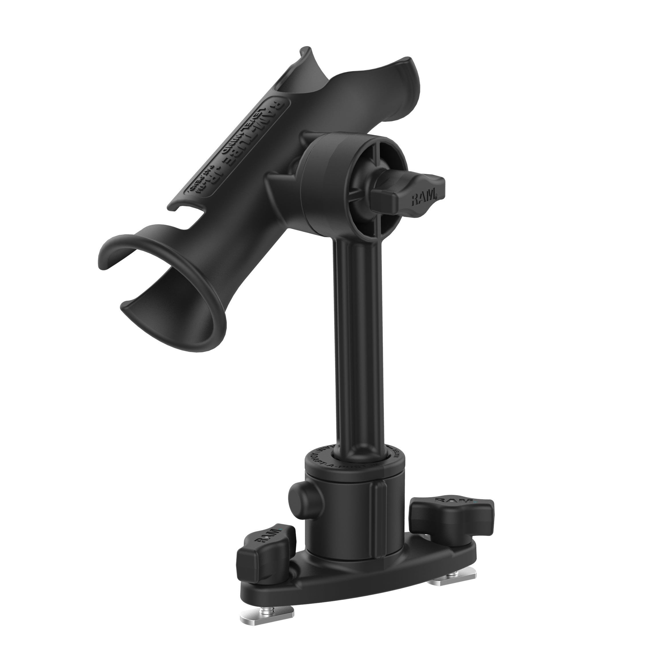 RAM® Tube Jr.™ with RAM® Universal Adapt-A-Post™ Dual T-Bolt Track Base