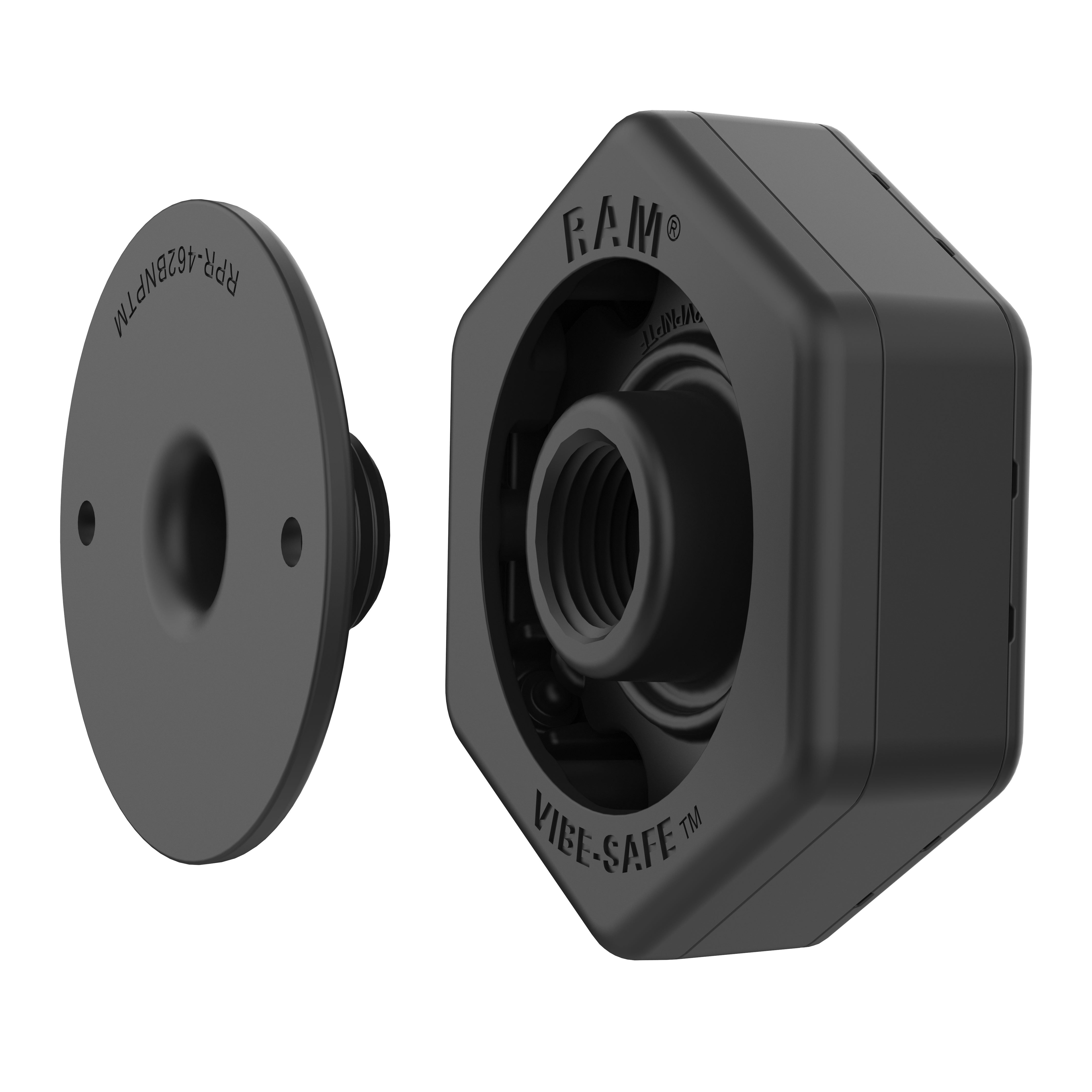 RAM® Vibe-Safe™ with NPT Adapter for 2-Hole Holders – RAM Mounts
