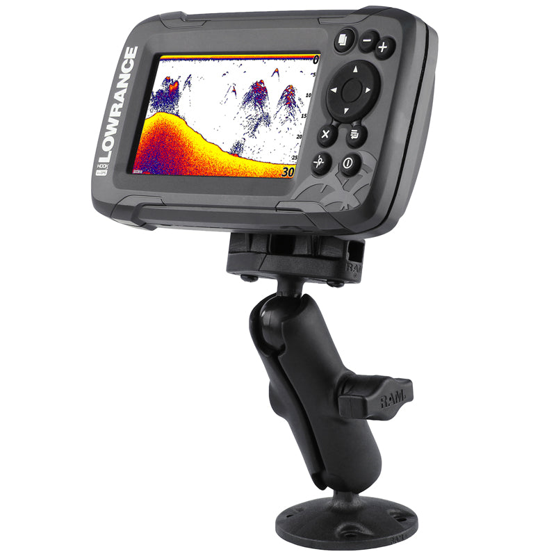 ram mounts for lowrance fish finders RAM Marine Electronics Mount grade aluminum construction Ram Universal D Size Ball