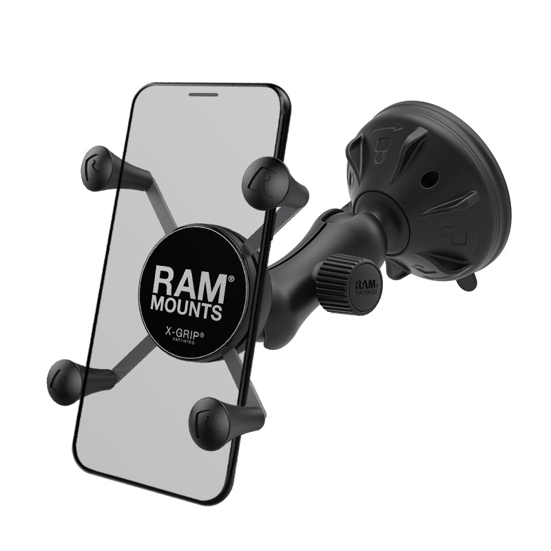 RAM® X-Grip® Phone Mount with Twist-Lock™ Low-Profile Suction Cup