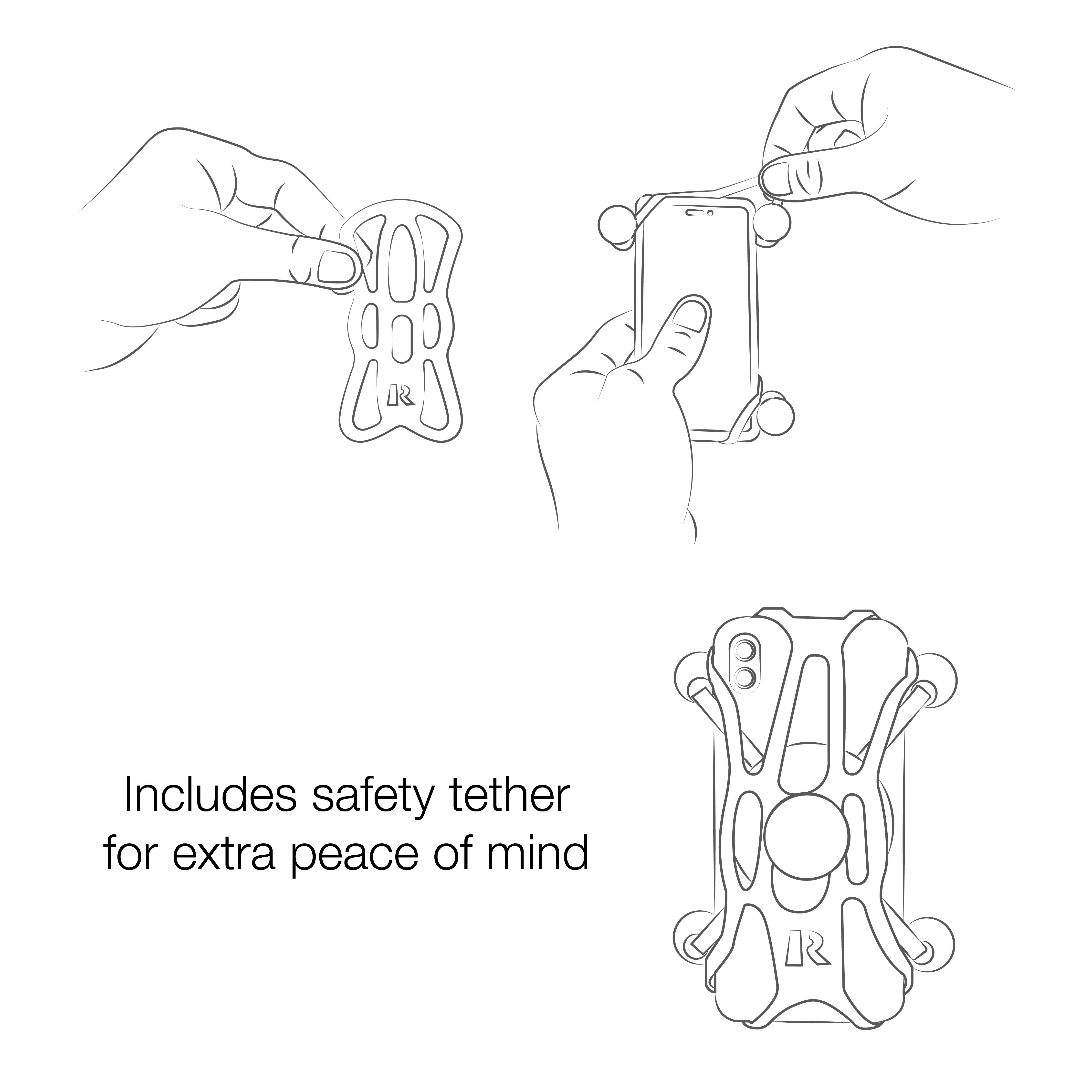 RAM® X-Grip® Phone Mount with Flex Adhesive Base – RAM Mounts