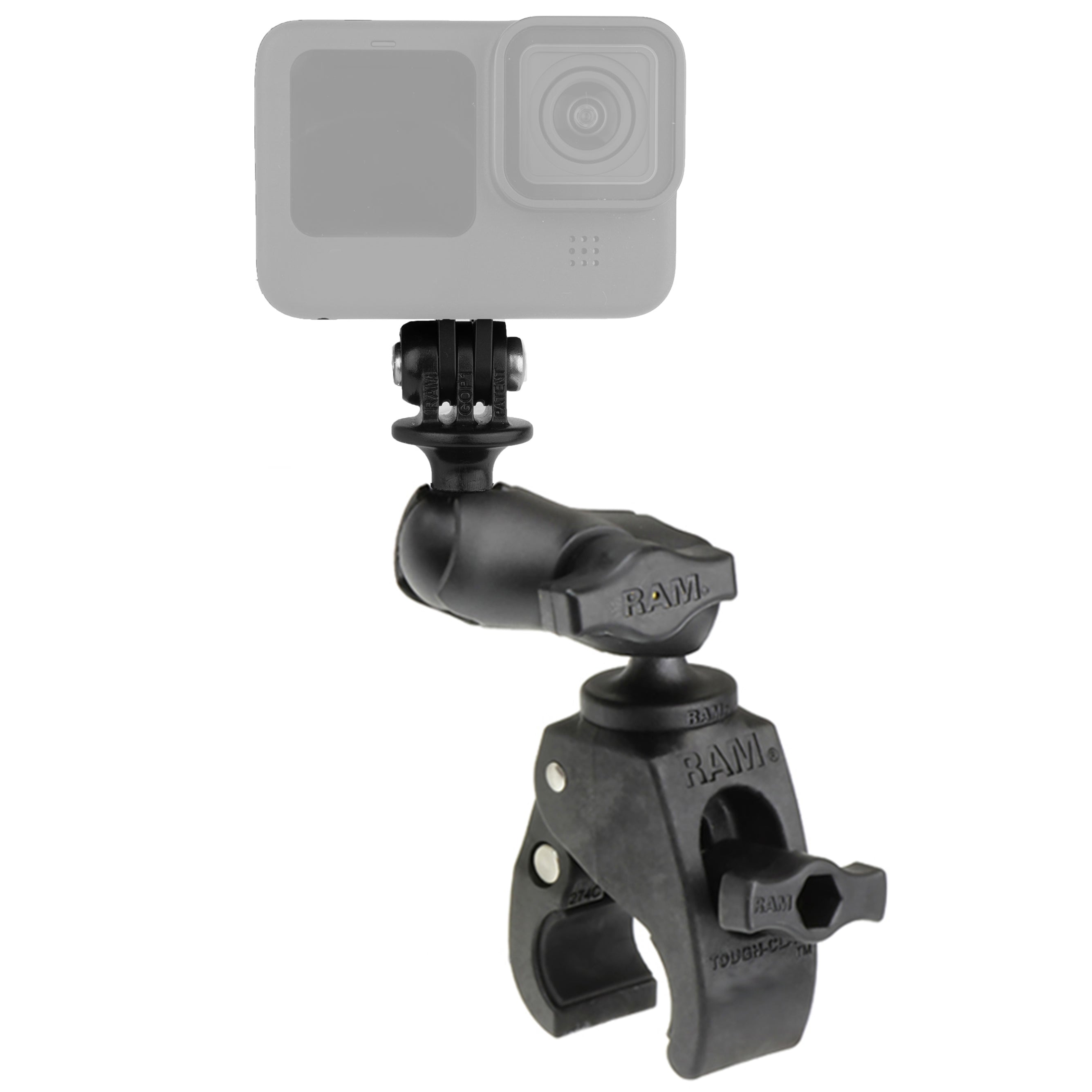 RAM® Tough-Claw™ Clamp Mount with Action Camera Adapter