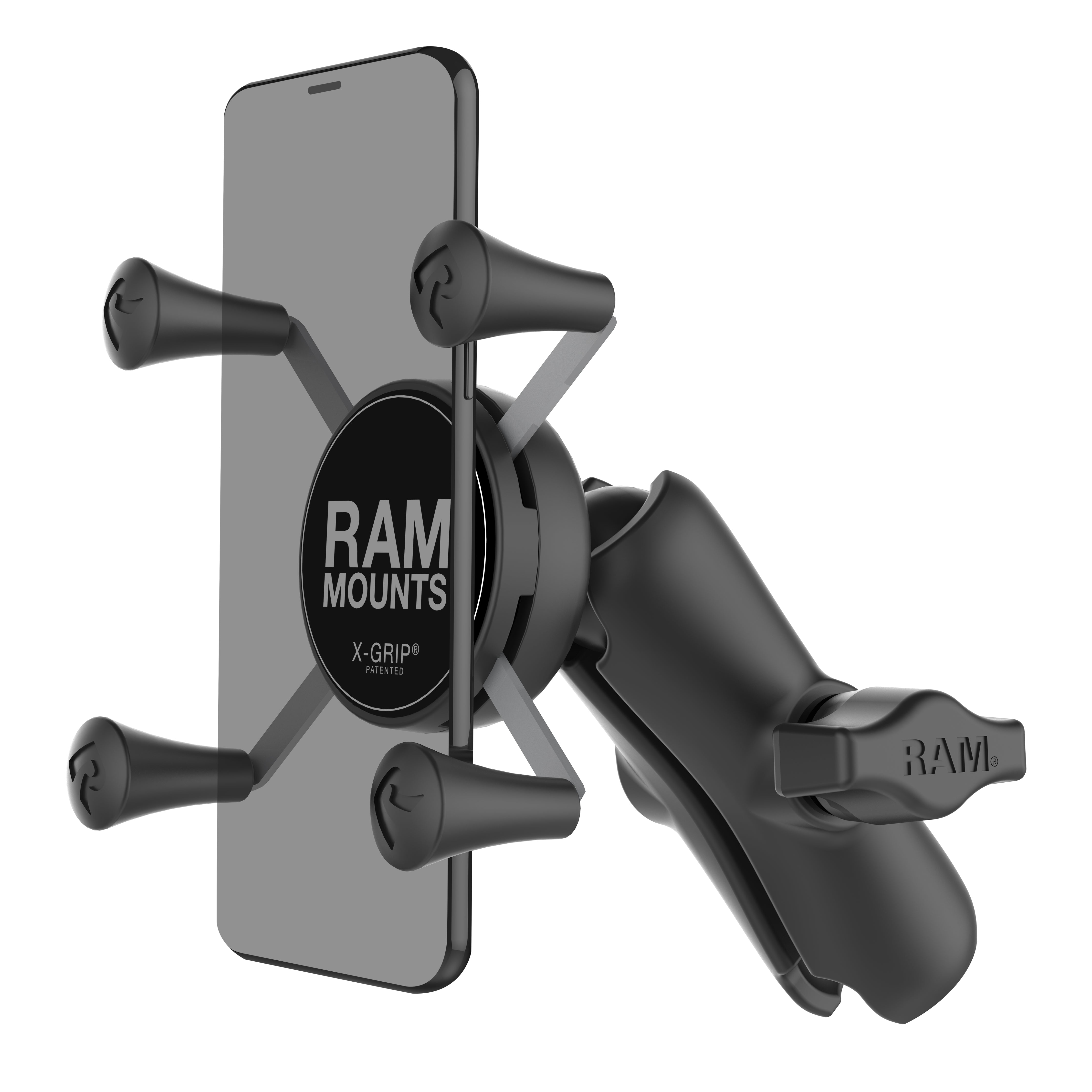 RAM® X-Grip® Phone Holder with Composite Double Socket Arm – RAM