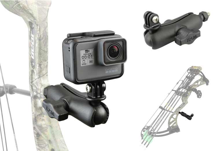 Universal Action Camera GoPro Mount for RAM® Bow-Cam™ | RAM® Mounts