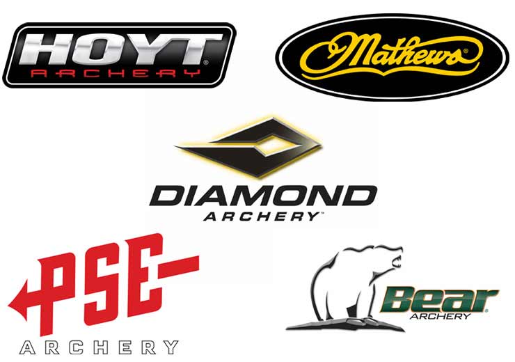 Hoyt, Matthews, Diamond Archery, PSE Archery, and Bear Archery Logos | RAM® Mounts