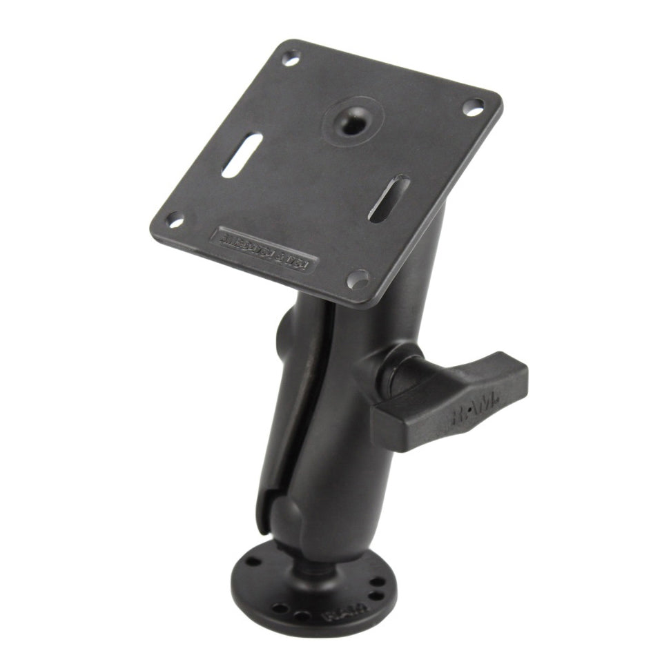 RAM® Double Ball Mount with 75x75mm VESA Plate