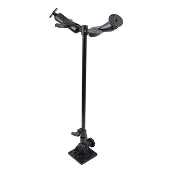 RAM® Pedestal Mount with 18" Pipe and Two Double Ball Mounts