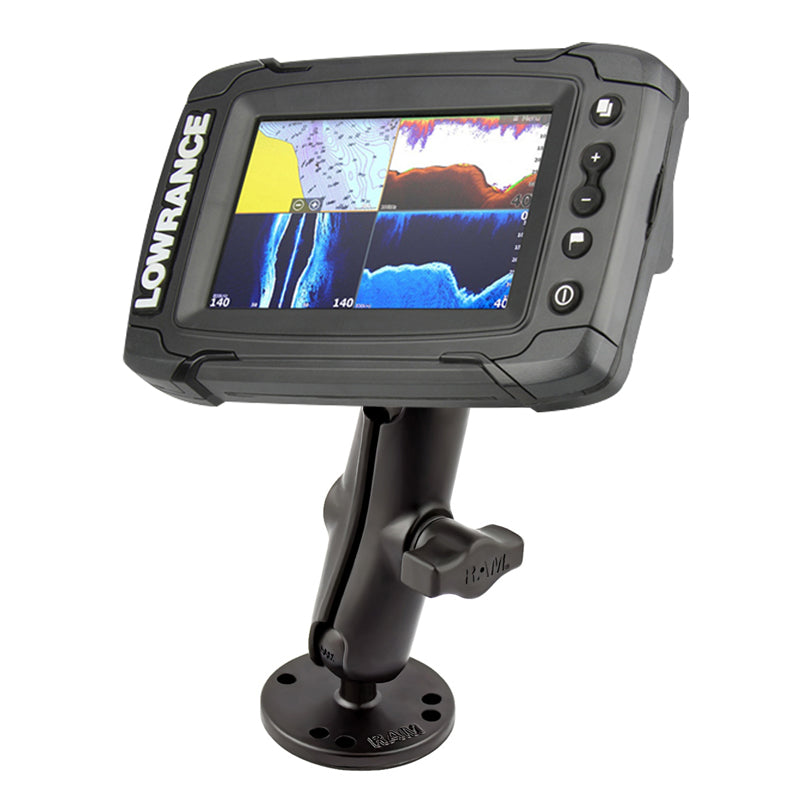 RAM Track Ball Double ball Mount for Lowrance Hook2 & Reveal Series