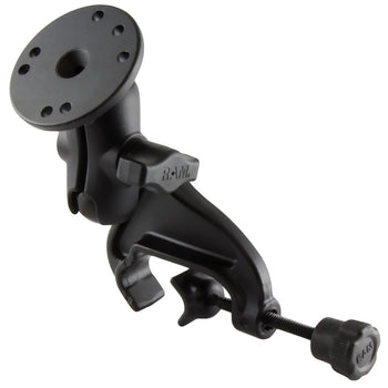 RAM® Double Ball Yoke Clamp Mount with Round Plate - Short