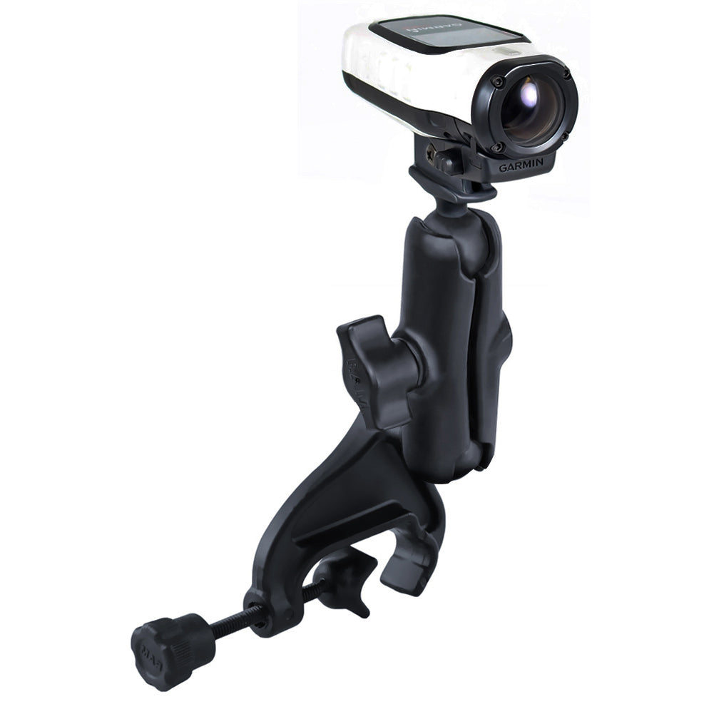solnedgang angst fisk og skaldyr RAM® Double Ball Yoke Clamp Mount with Garmin VIRB™ Camera Adapter – RAM  Mounts