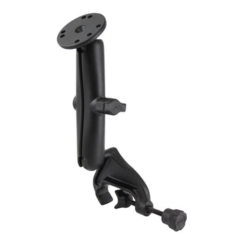 RAM® Double Ball Yoke Clamp Mount with Round Plate - Long