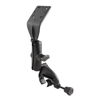 RAM® Double Ball Yoke Clamp Mount with Angled Extension Plate - Medium