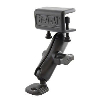 RAM® Double Ball Glare Shield Clamp Mount with Ski Mirror Adapter