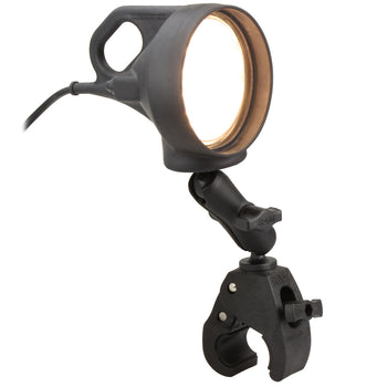 RAM® Tough-Claw™ Double Ball Mount with LED Spotlight