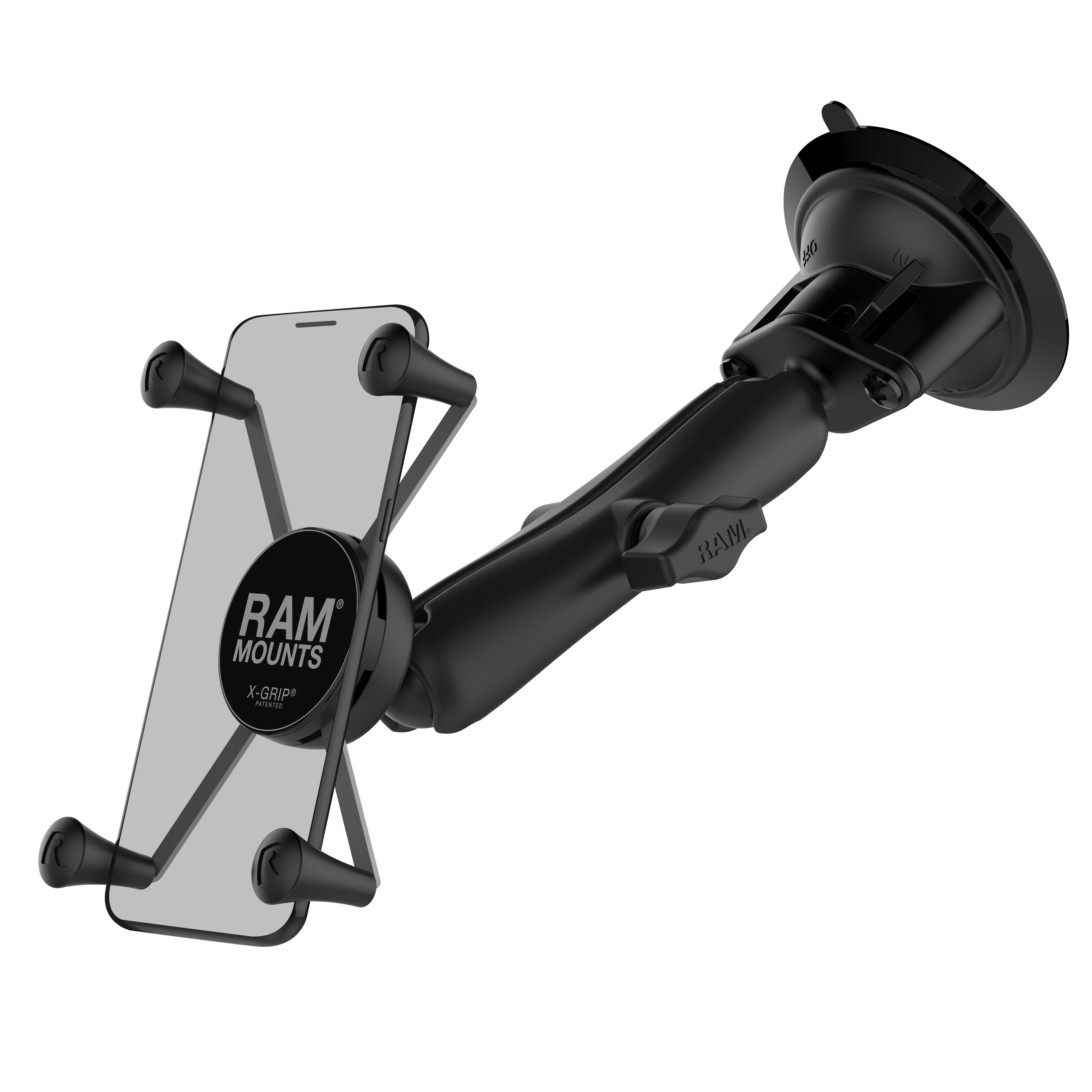 Ram X-Grip Large Phone Mount with Twist-Lock Suction Cup - Long