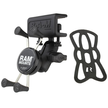 RAM® X-Grip® Phone Mount with Glare Shield Clamp Base
