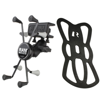 RAM® X-Grip® Mount with Glare Shield Clamp Base for 7"-8" Tablets