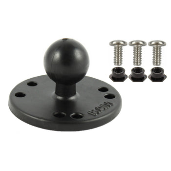 RAM® Round Plate with Ball & #6-32 Hardware for Garmin GPSMAP + More