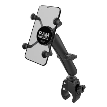 RAM-B-400-C-UN7U:RAM-B-400-C-UN7U_1:RAM X-Grip Phone Mount with RAM Tough-Claw™ Small Clamp Base - Long