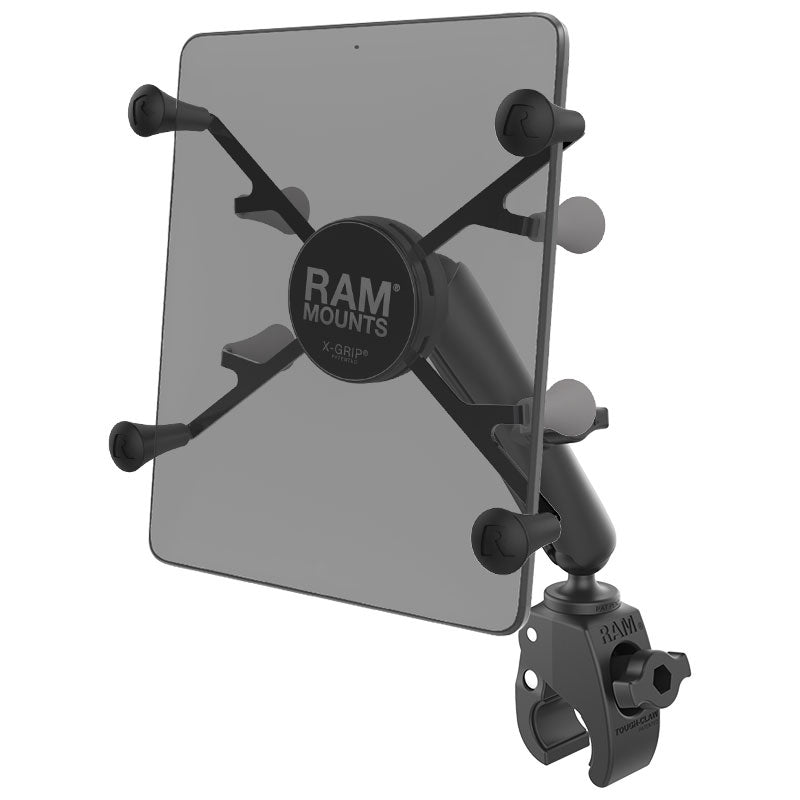 Ram Mount Tough-Claw Base W-Long Double Socket Arm & Universal X-Grip