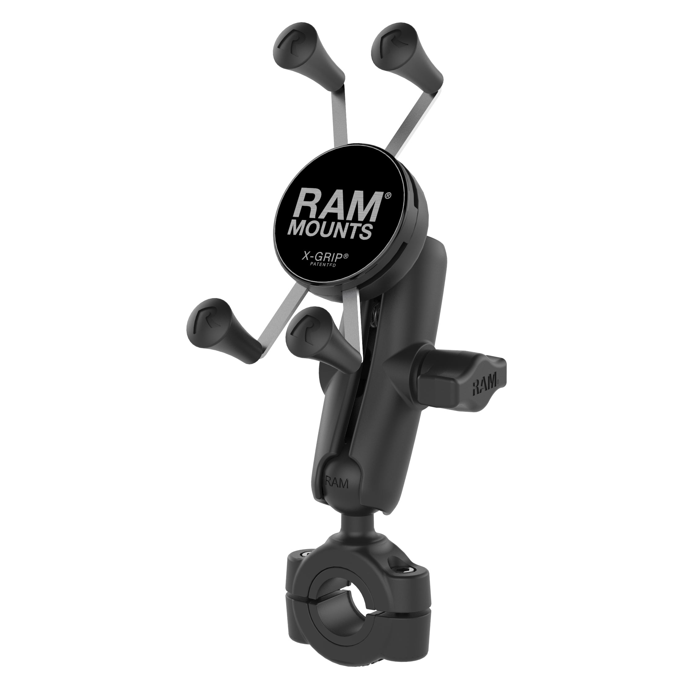 Ram Mounts Device Mount - X-Grip - Torque - 3/4-Inch - 1-Inch - Handlebar Rail Base