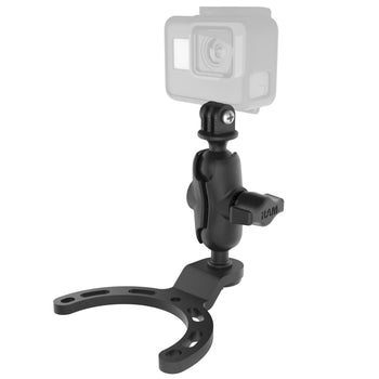 RAM® Small Gas Tank Mount with Universal Action Camera Adapter