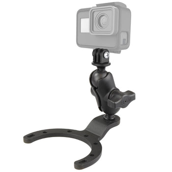 RAM® Large Gas Tank Mount with Universal Action Camera Adapter