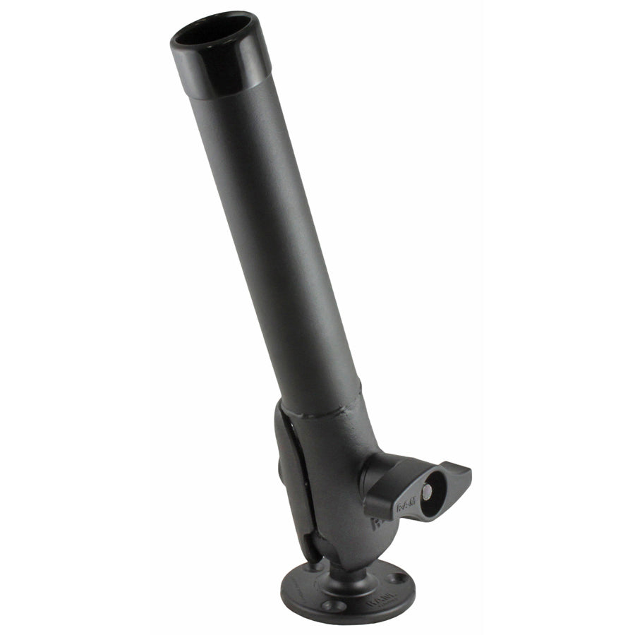 RAM® Tube™ Fishing Rod Holder with Large Round Ball Base RAM Mounts