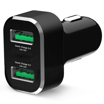 GDS® 2-Port USB Cigarette Charger with Qualcomm® Quick Charge™